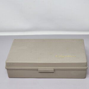 Antique Sewing Machine‎ Box Of Accessories And Bobbins